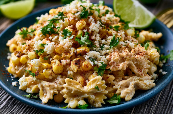 Mexican Street Corn Pasta Salad (Elote-Inspired)